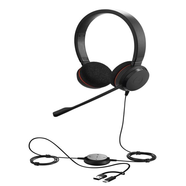 Jabra Evolve 20 Duo USB NC Mikrofonlu Kulak Üstü Kulaklık